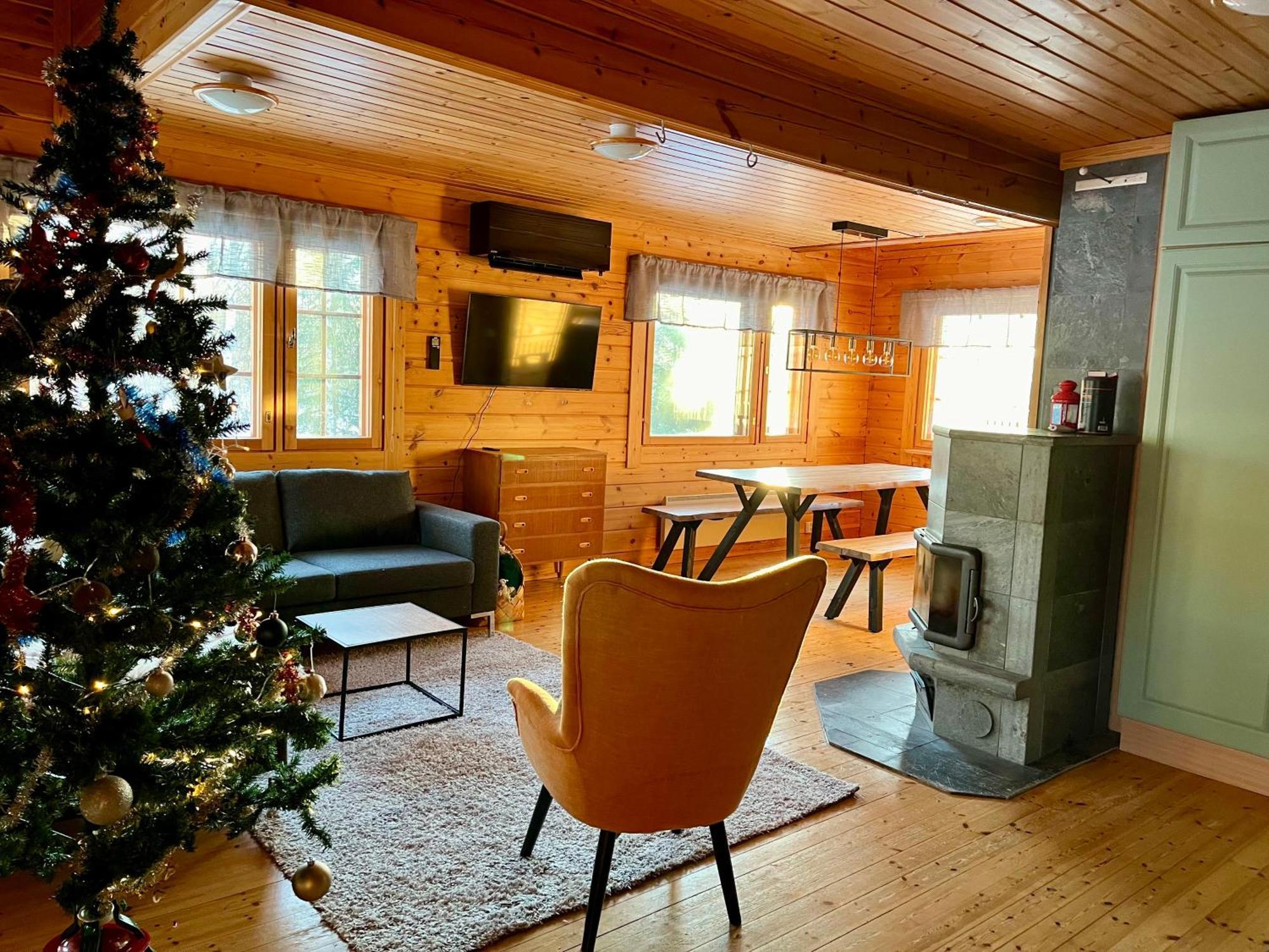 Log Cottages In 10 Min From Santa Claus Village-Sauna&Freeparking Rovaniemi Ngoại thất bức ảnh